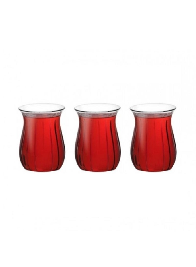 Pasabahce 3 Pieces Linka Tea Cup Set 145 Ml - Image 2