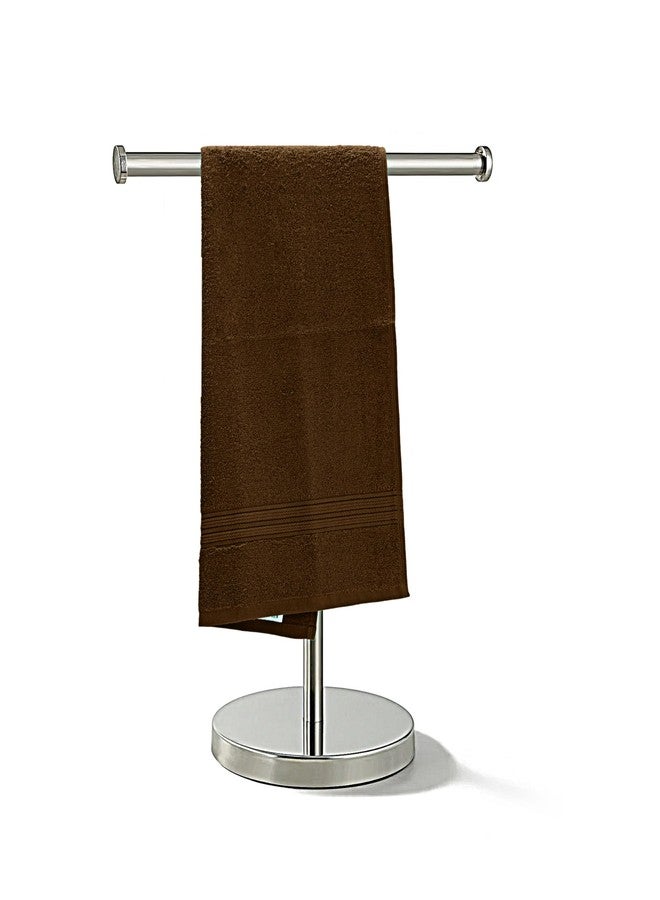 THE HAPPY POD Essential 100% Cotton Hand Towel - Pack of 2, Soft & Absorbent, Quick Dry, Lightweight Towels for Bathroom, Kitchen & Gym| 40 x 60 cm - 380 GSM | Chocolate - Image 3