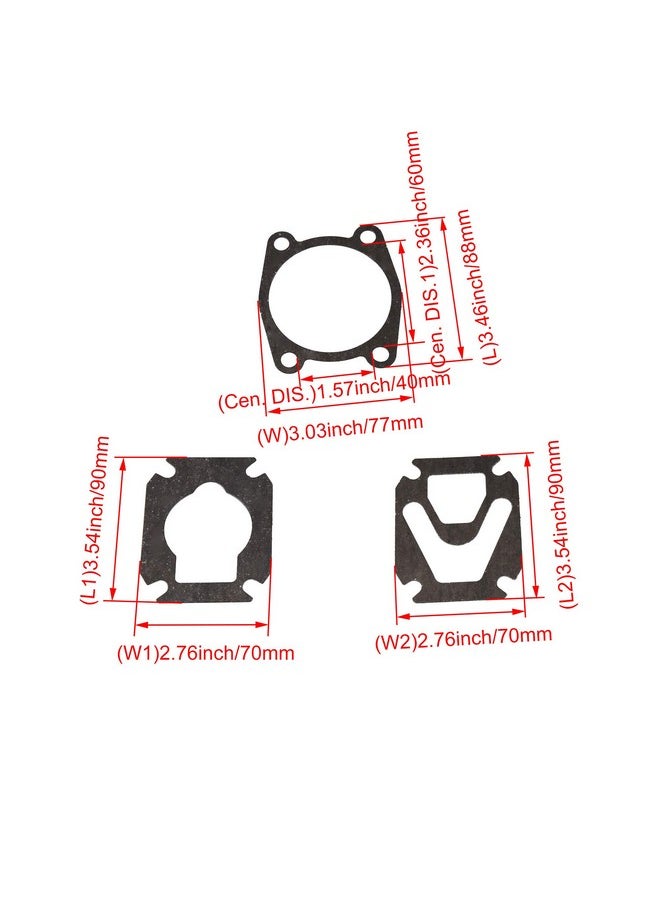 Mxfans Mxfans Black Pad Air Compressor Valve Plate Replacement Kit Pack of 3  - Image 4