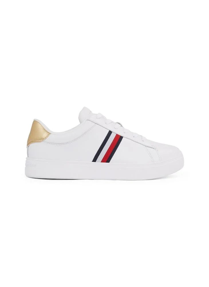 TOMMY HILFIGER Logo Detail Lace Up Low Top Sneakers