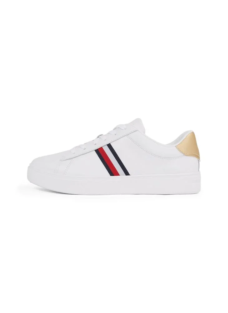 TOMMY HILFIGER Logo Detail Lace Up Low Top Sneakers