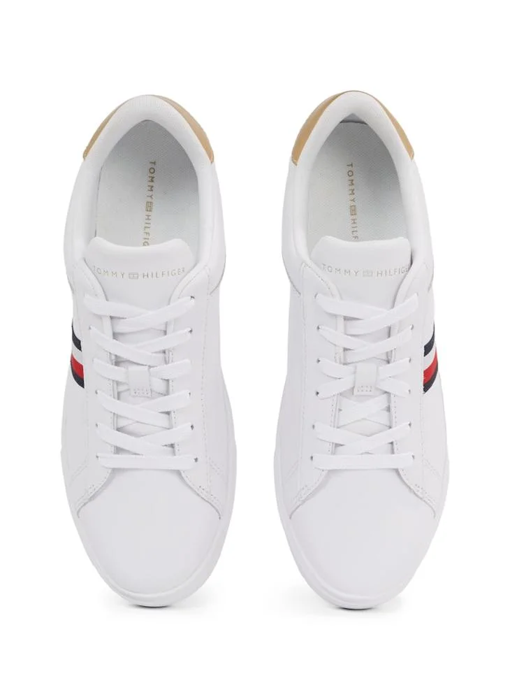 TOMMY HILFIGER Logo Detail Lace Up Low Top Sneakers