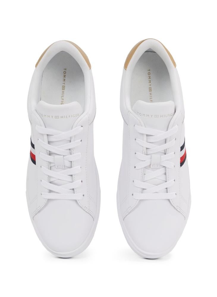 TOMMY HILFIGER Logo Detail Lace Up Low Top Sneakers  - Image 5