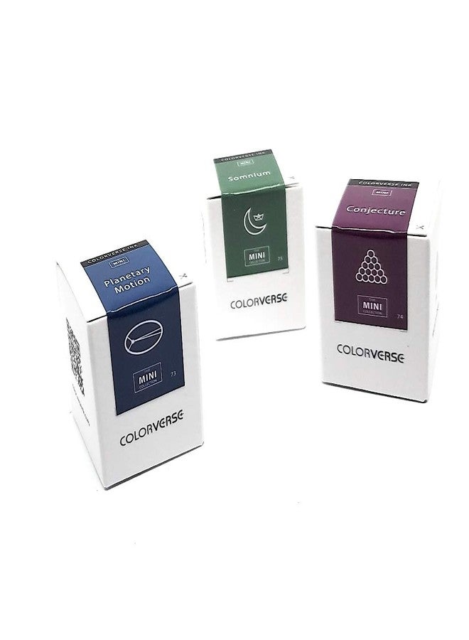 Colorverse Ink - The MINI Collection - 3 Pack - 5ml Fountain Pen Ink Bundle - Johanness Kepler Mini Set - Image 1