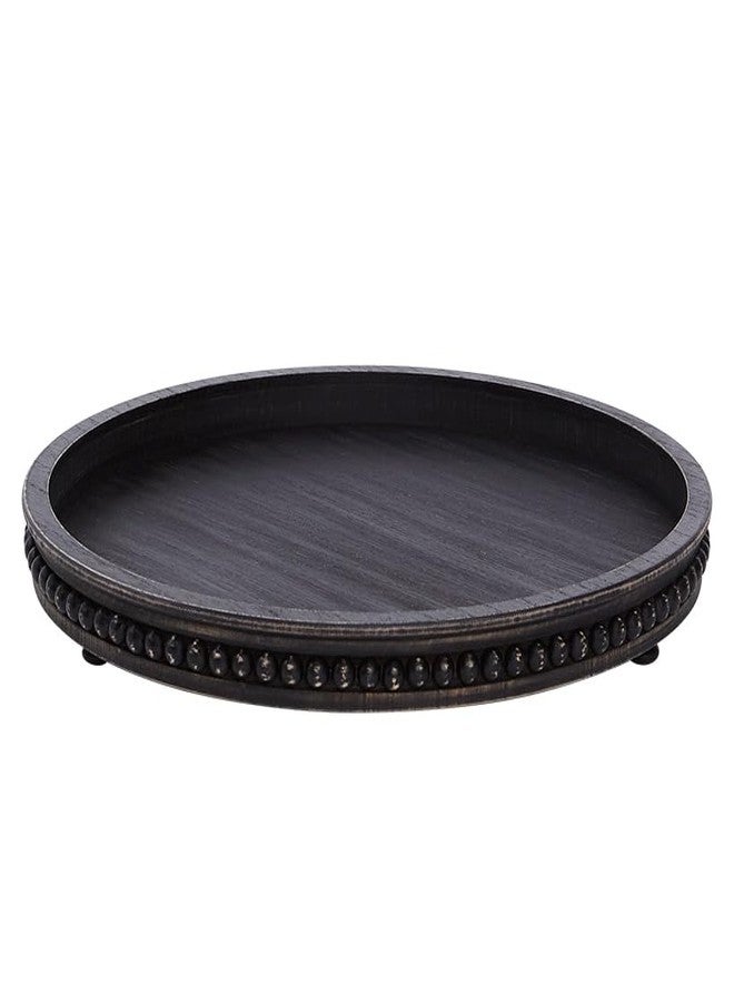 The Lakeside Collection Beaded Tabletop Serving Collection - Round Tray - Image 3