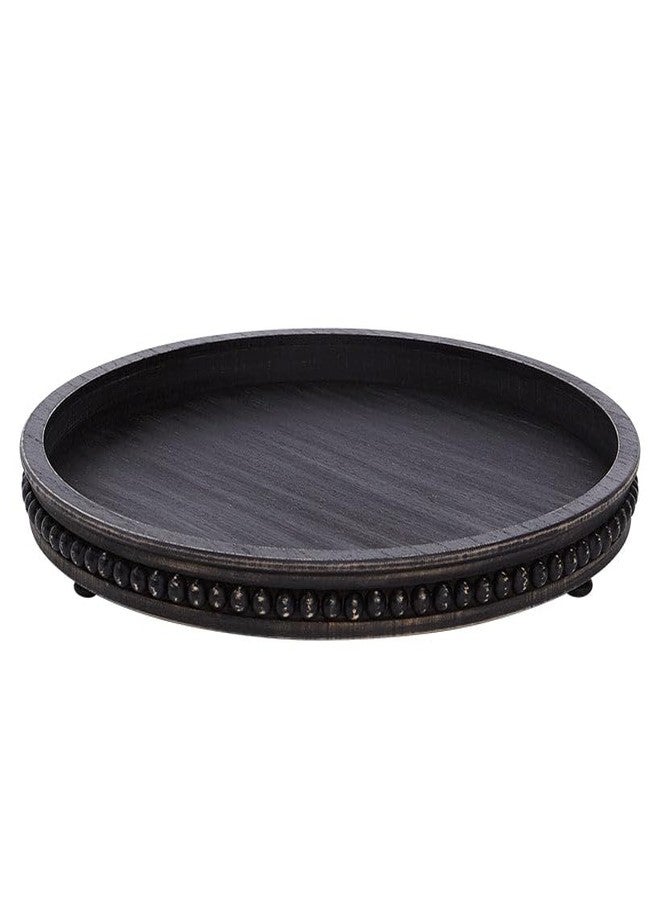 The Lakeside Collection Beaded Tabletop Serving Collection - Round Tray - Image 1