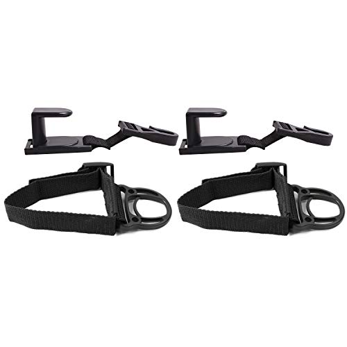 YOCTM 4-Pack Roll Bar Coat Hanger Clothes Hook & Seat Headrest Hook Hanger Storage for Jeep Wrangler JL JT TJ JK JLU Sports Sahara Freedom Rubicon X & Unlimited 2007-2023 - Image 2