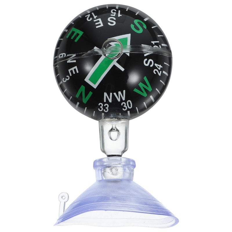 38mm Green Car Compass Ball with Suction Cup for Automotive Dashboard Boat Truck Marine Direction Finder - Image 2
