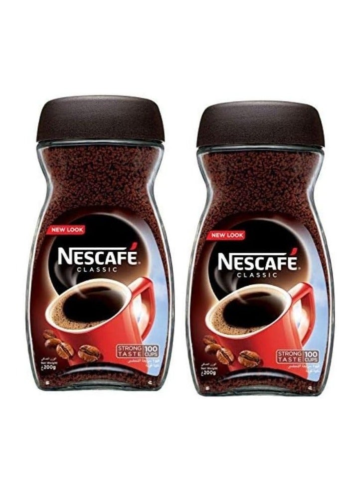 Nescafe Classic Pack of 2 (200g x 2) 200grams Pack of 2 - Image 1