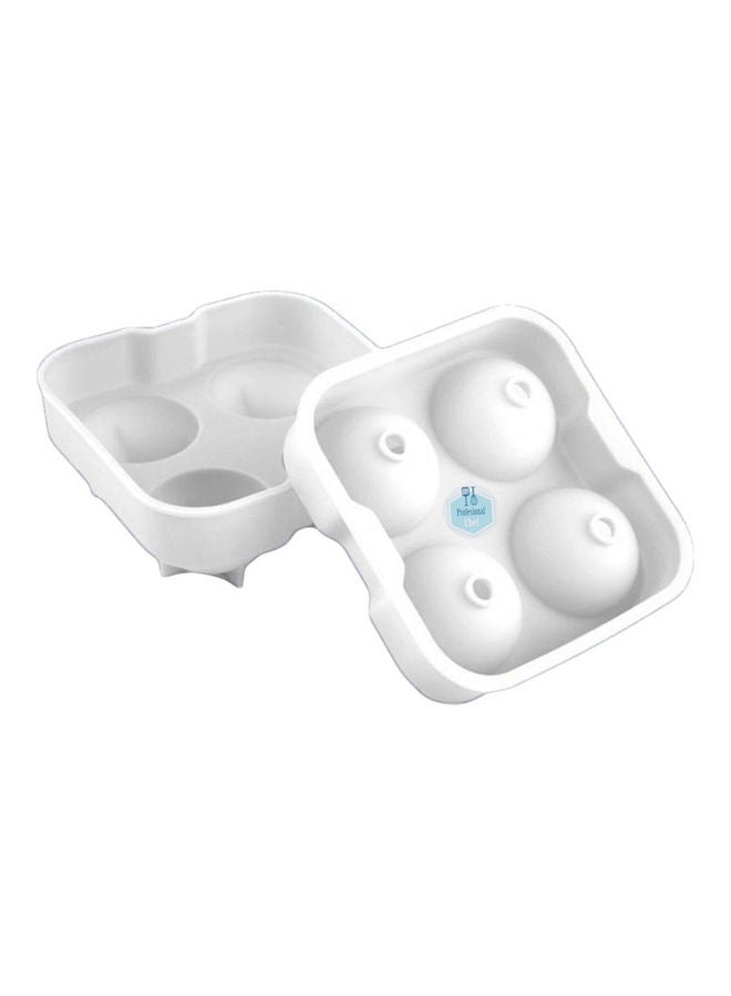 Professional Chef Ice Ball Maker Mould White 12 x 12 x 5cm - Image 1