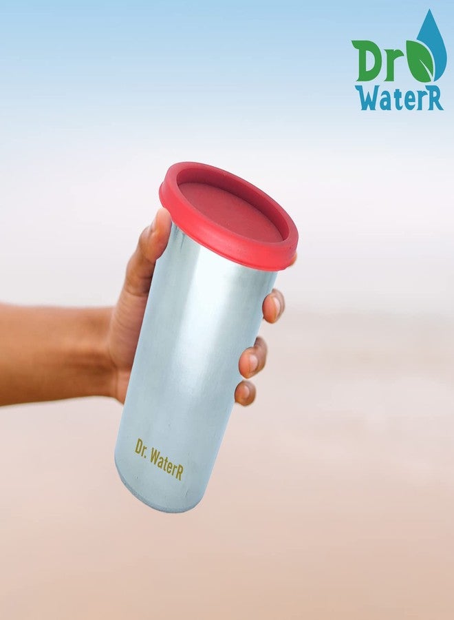 Dr. WaterR Stainless Steel Tumbler with Lid|Capacity 450ml |Home| Kitchen|Office|Gym|Yoga|Hiking|Travel (Pack of 6) - Image 4