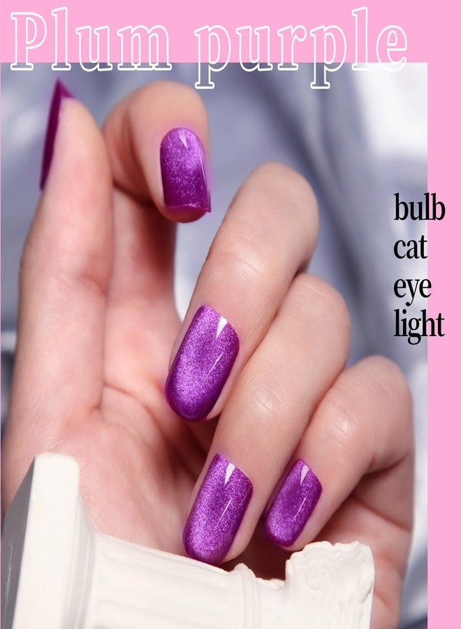 FANDAMEI Press on Nails, 6 Colors Press on Nails Short, Glossy Cat Eye Nails Short Square, Natural Fake Nails for Women, with Nail Adhesive Tabs, Cat Eye Press on Nails Kit - Image 3