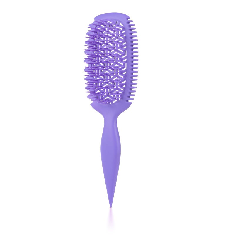 Candy Brush فرشاة كاندي بروس لتحديد تجاعيد الشعر مع فتحات لتسهيل فك التشابك والتشكيل والتصفيف، فرشاة تدفق الهواء مع EdgeLift لجميع أنواع الشعر الرطب أو الجاف للنساء والفتيات، تقلل من الشد والتجاعيد - Image 2