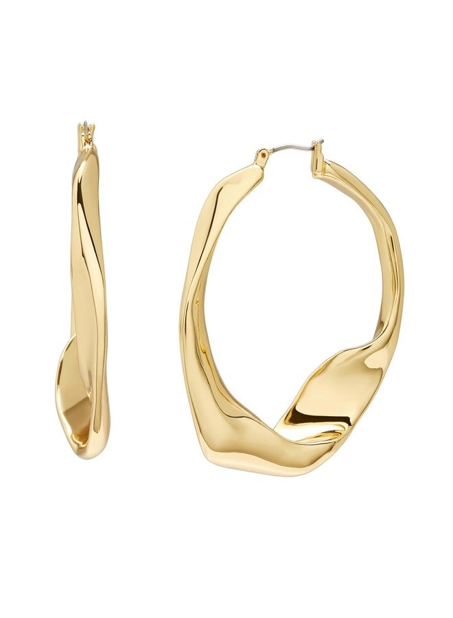 Robert Lee Morris Soho Women's Sculpted Large Hoop Earrings - Image 1