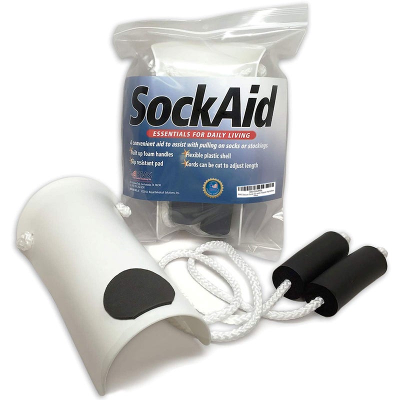 RMS Deluxe Sock Aid - Socks Helper with Foam Handles (for Regular Socks) - Image 1