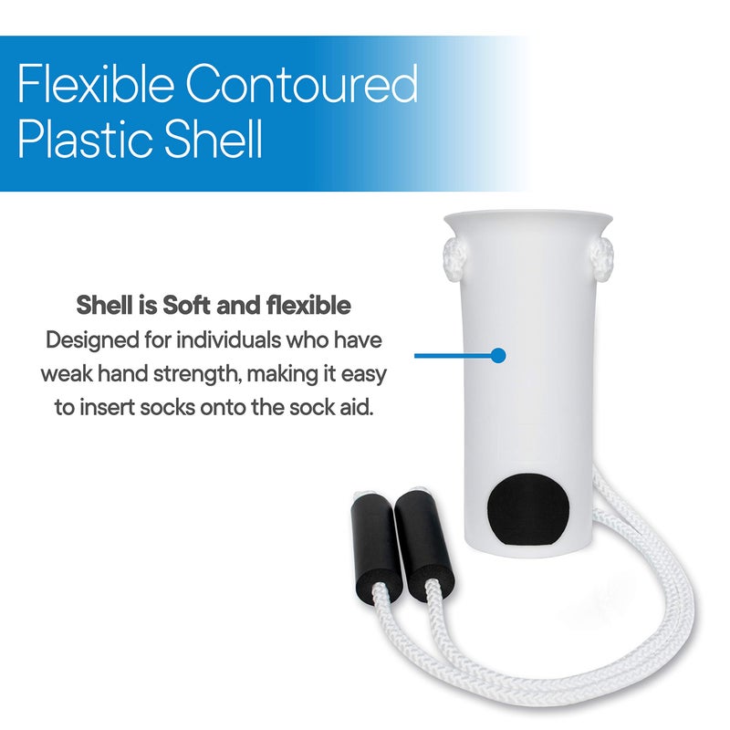 RMS Deluxe Sock Aid - Socks Helper with Foam Handles (for Regular Socks) - Image 4