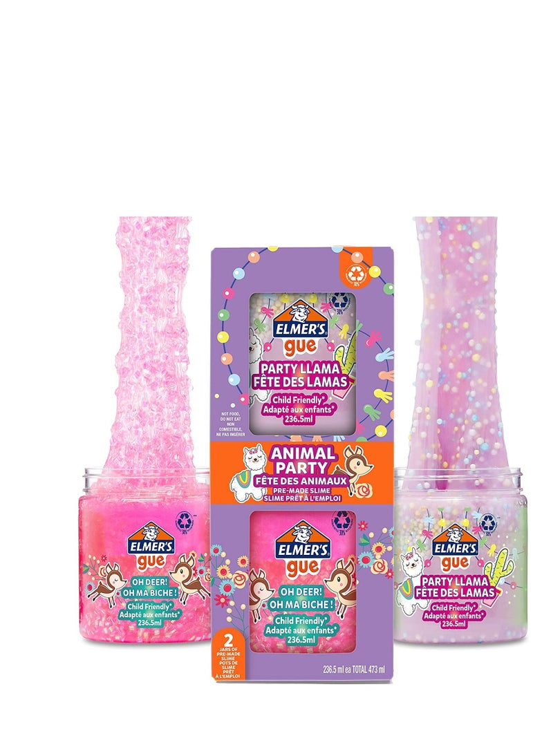 Elmers Elmer's Ready Slime Party Animals 236ML x 2Box - Image 4