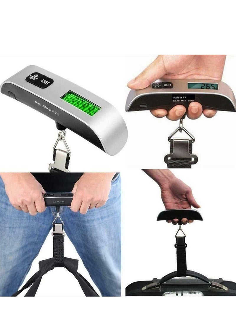 ELTRAZONE "ELTRAZONE Digital Portable Luggage Scale – Handheld Baggage Scale with LCD Display, Accurate Measurement up to 50kg/110lb, Ideal for Travel" - Image 2