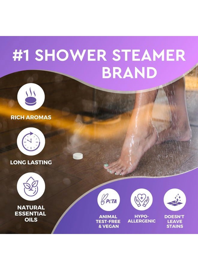 Cleverfy Shower Steamers for Aromatherapy - Purple Variety Set of 12 Shower Bombs - Image 3