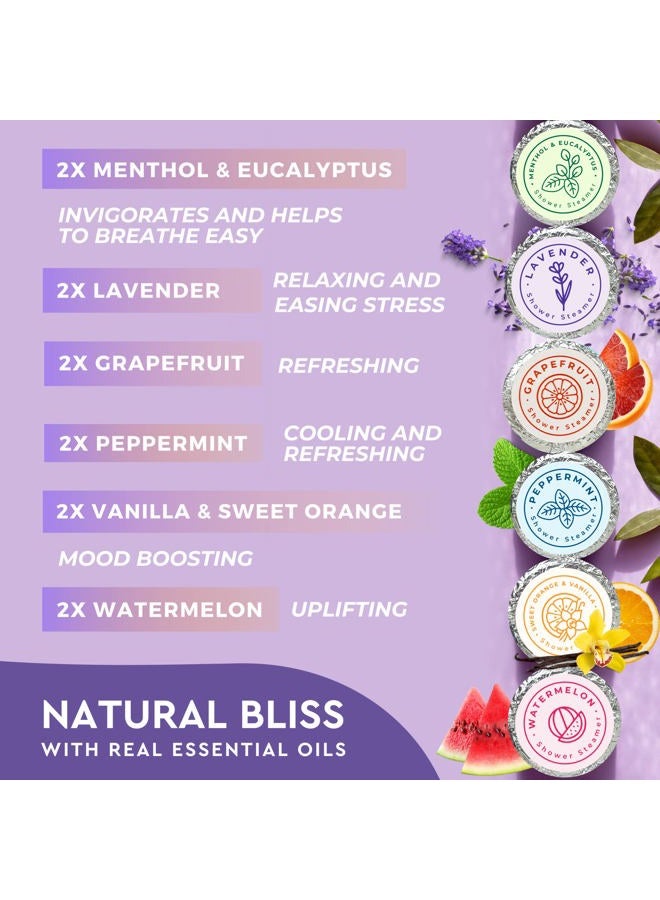 Cleverfy Shower Steamers for Aromatherapy - Purple Variety Set of 12 Shower Bombs - Image 4