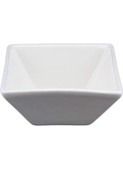 Shallow Shallow 2 Tier Porcelain Chip and Dip Set with Stand, White, DY2045  - Image 4