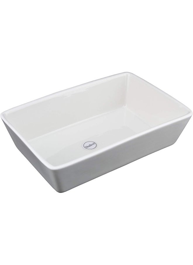 Shallow - Shallow 2 Tier Porcelain Chip and Dip Set with Stand, White, DY2045 - Image 1