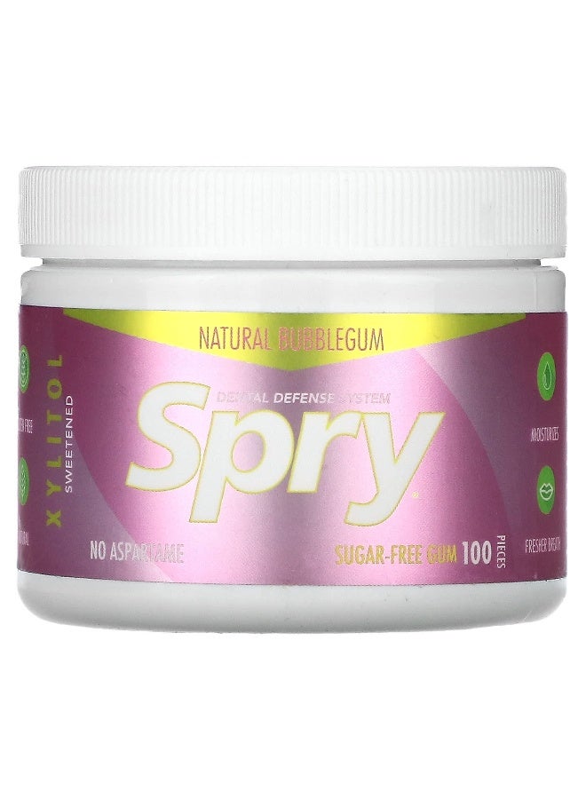 Xlear Xlear, Spry, Chewing Gum, Natural Bubblegum, Sugar Free, 100 Pieces - Image 1