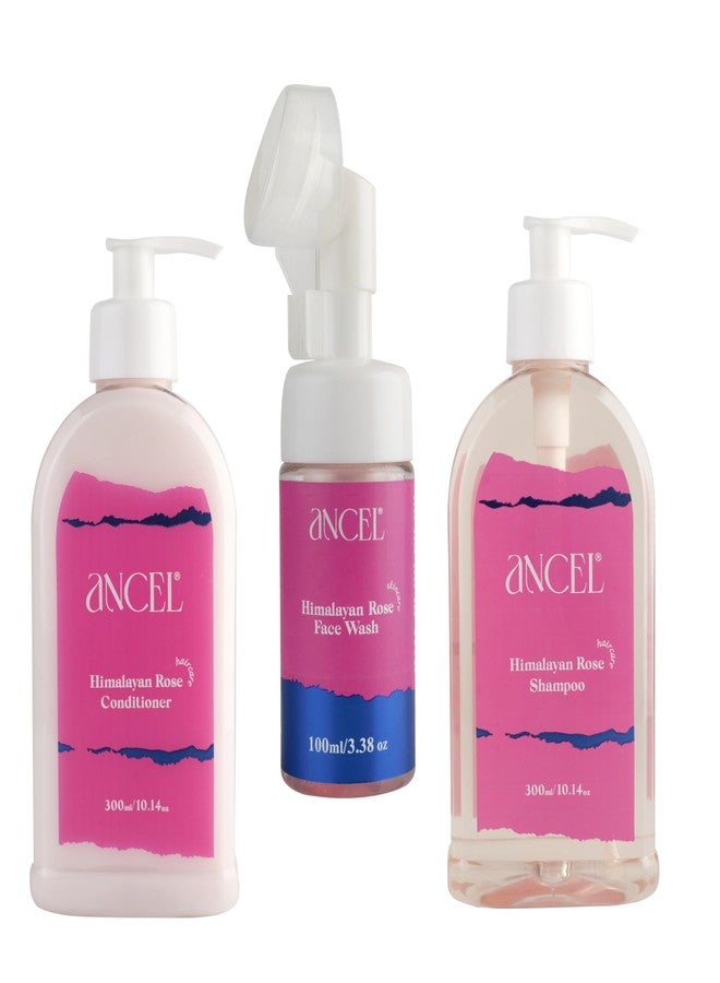 أنسيل مجموعة أنسيل هيمالايا روز تتضمن شامبو هيمالايا روز (300 مل) + غسول الوجه الرغوي هيمالايا روز (100 مل) + بلسم هيمالايا روز (300 مل) - Image 1