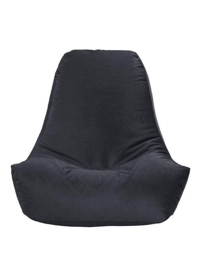 House One Chair | Bean Bag Velvet - Dark Grey  - Image 3