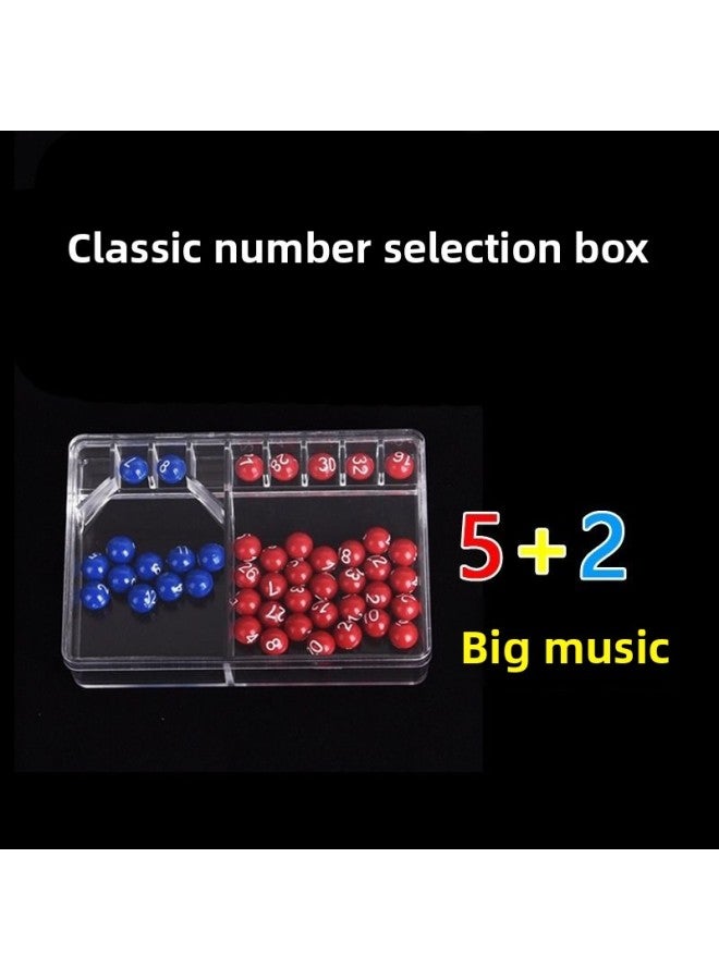Two-color Ball Lottery Hand-cranked Number Selector Big Lotto Seven-star Welfare Simulation Lottery Machine Number Selector 