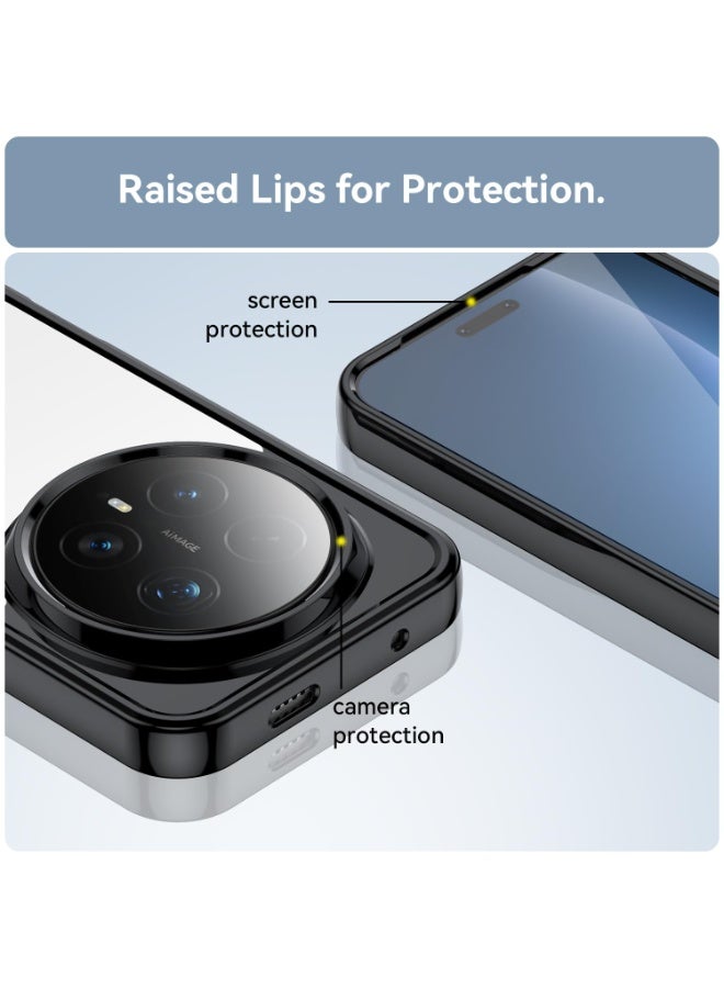 عام غطاء متوافق مع هونر ماجيك 8 برو، غطاء واقي شفاف عالي الوضوح مقاوم للخدوش مع إطار من TPU الناعم وخلفية من البولي كربونات الصلب. - Image 5