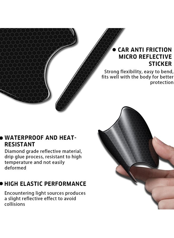 8Pcs Car Door Cup Protector, Car Door Handle Bowl Sticker for Non-Marking Auto Door Handle Protective Film（Black） - Image 4