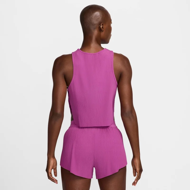 نايكي بلوزة رياضية نسائية قصيرة بتقنية دراي-فِت ادفانسد ايرو سويفت للجري