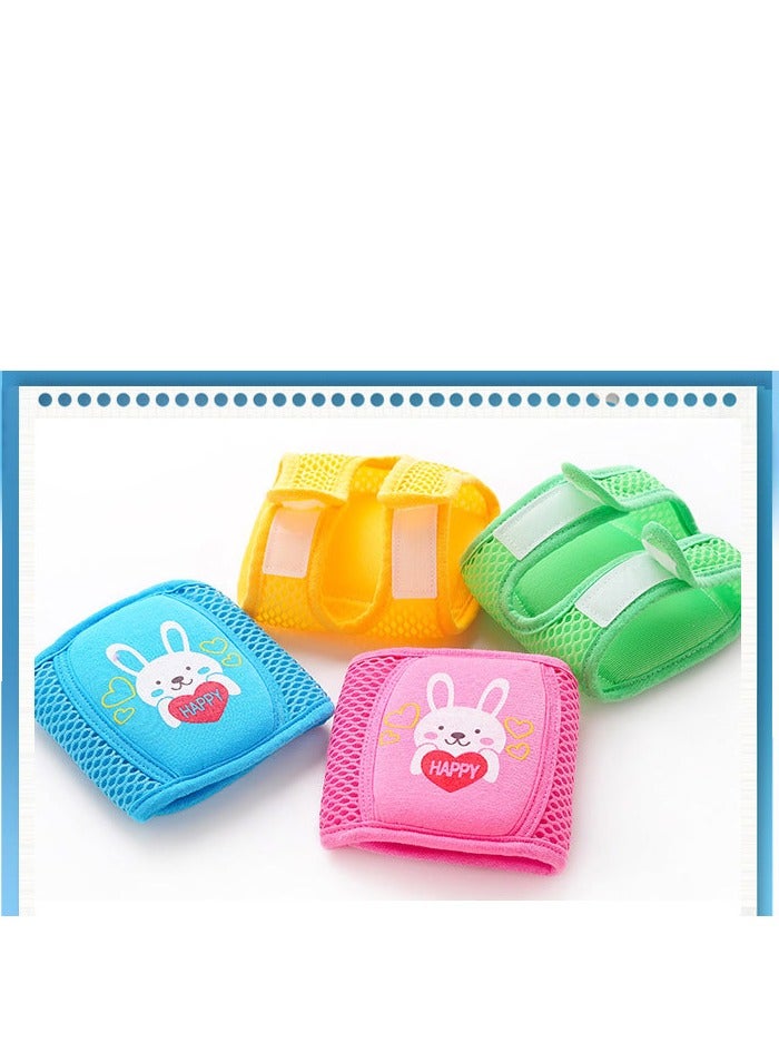 1-Pair Baby Safety Mesh Kneepads Pink - Image 5