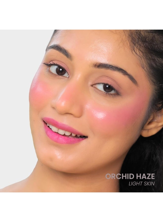 LAMIOR Bouncy Jelly Lip & Cheek Stain - Orchid Haze | 90% Natural, Hydrating, Buildable Color | Skincare-Powered, Vegan, Cruelty-Free, Non-Comedogenic & Long-Lasting - Image 2