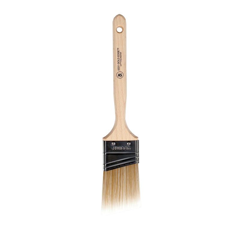 Wooster 52312 Series 5231 2 Edge Angle Brush 2 Inch WhiteGold