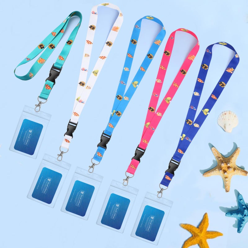 Qsszk Cruise Lanyards, 5 Pack Waterproof Cruise Lanyard with ID Badge Reel Holder, Detachable Buckle for Cruises Ships Key Cards, Cruise Essentials 2026 - Image 5