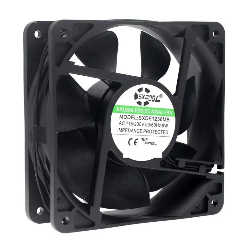 Laptop Parts EC Motor Cooling Fan 120mm X 38mm AC 110V 115V 220V 230V Dual Ball 3000RPM 126CFM Powerful Computer Cabinets Axial Fans - Image 1
