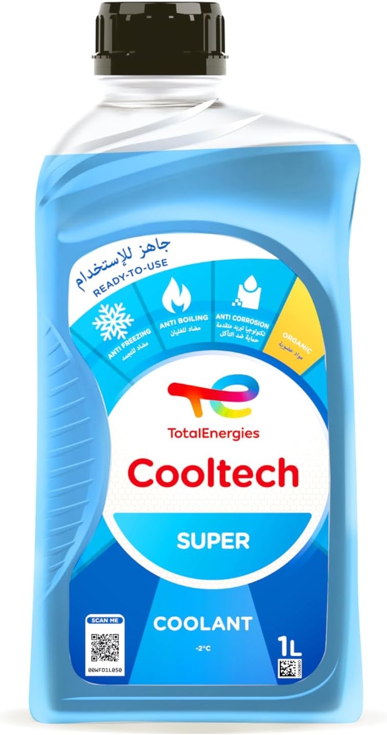 توتال انرجيز سائل تبريد سوبر كولتيك (-2 درجة مئوية) - 1 لتر - مضاد للتجمد ومبردات - Image 1
