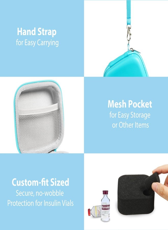 ZORETCO 9-Slots Insulin Vial Case Holder for Refrigerator, Insulin Fridge Holder Vial Cooler Travel Case Organizer Fits Standard 10ml U-101 Vials, Snug & Safe Vial Storage with Mesh Bag - Image 4