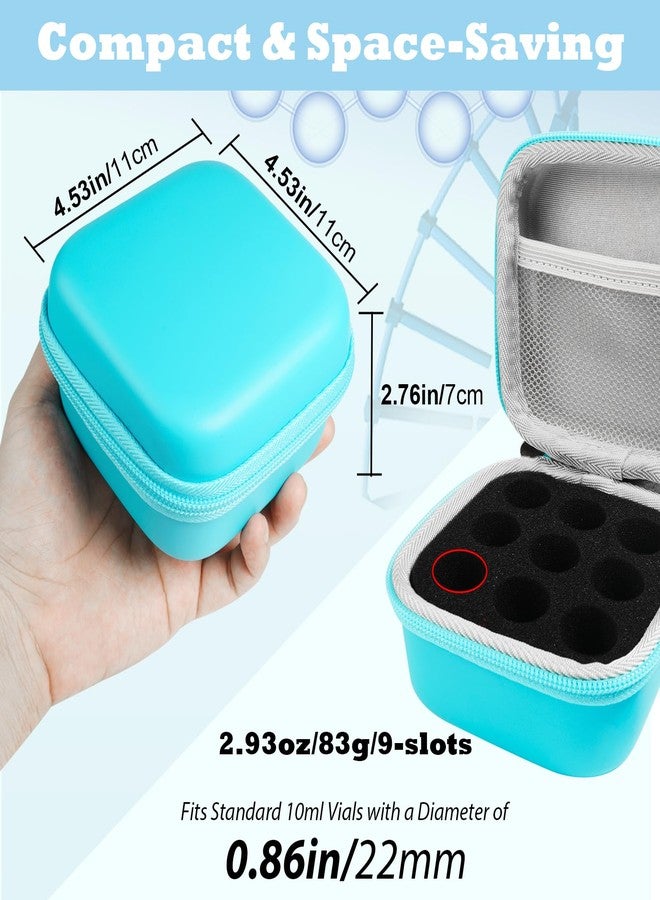 ZORETCO 9-Slots Insulin Vial Case Holder for Refrigerator, Insulin Fridge Holder Vial Cooler Travel Case Organizer Fits Standard 10ml U-101 Vials, Snug & Safe Vial Storage with Mesh Bag - Image 2