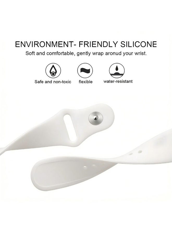 Apple Watchband 42MM/44MM/45MM/49MM Silicone Strap for Apple Watch All Series White - view 3