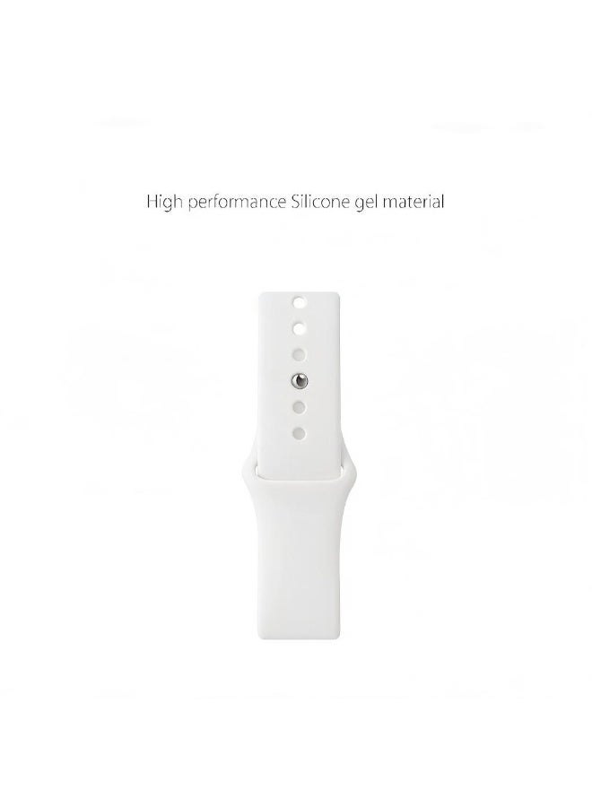 Apple Watchband 42MM/44MM/45MM/49MM Silicone Strap for Apple Watch All Series White - view 4