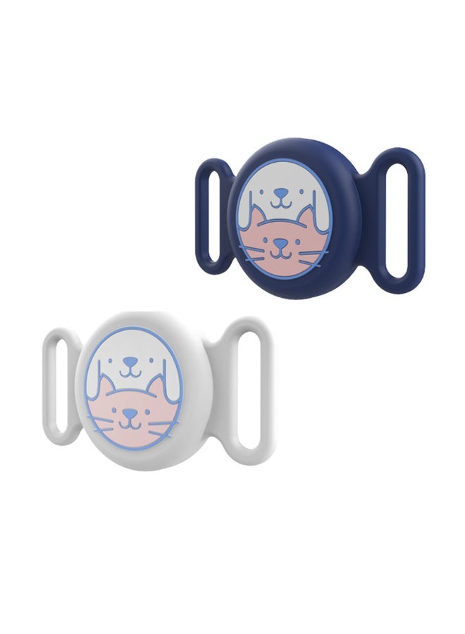 Innoshine 2pcs  Dog Airtag Holder Silicone Cat Air Tag Holder Air Tag Case for Pets Waterproof Pet Collar Tracker Case Locator Cover for Dogs and Cats - Image 5