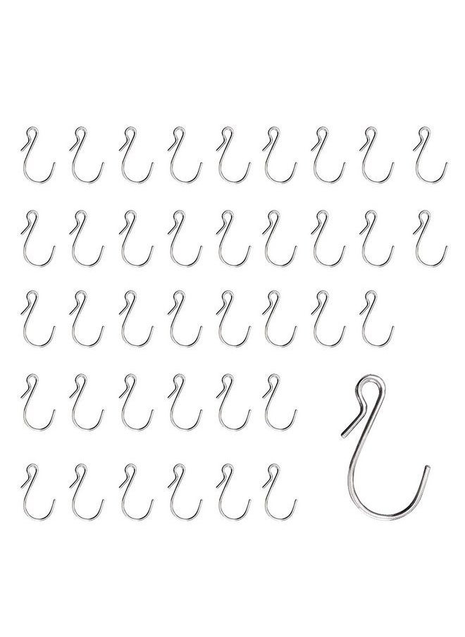 HNYYZL 40 Pack S Shaped Hooks Stainless Steel Metal Hangers Hanging Hooks For Diy Crafts Hanging Jewelry Key Chain Tags Fishing Lure Net Equipment  - Image 2