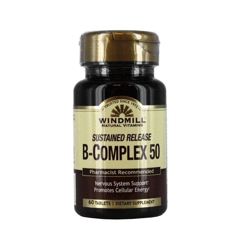WINDMILL B-COMPLEX 50 SUSTAINED RELEASE TAB 60S