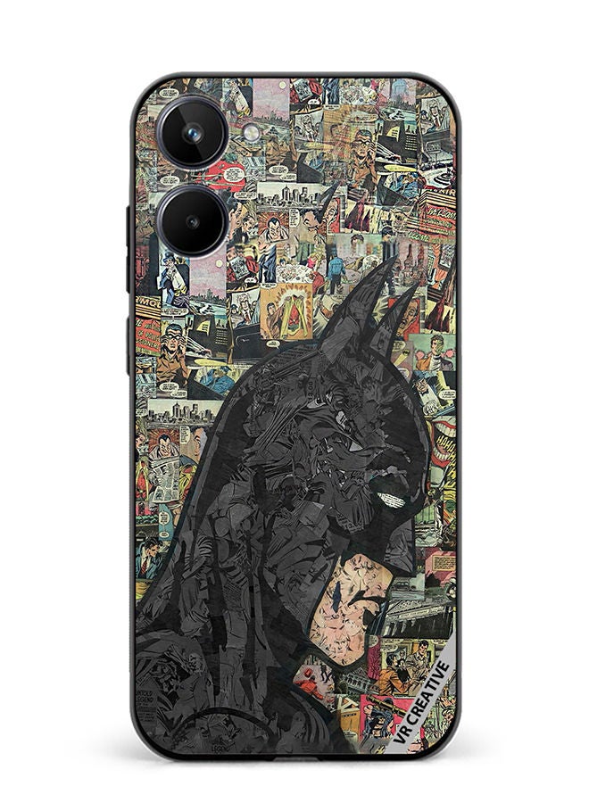 VR CREATIVE Protective Case Cover For Realme 10 Batman Comic Design Multicolour - Image 1