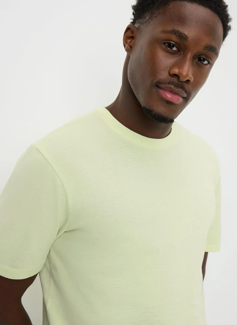 Matalan Lemon Essential Crew Neck T-Shirt