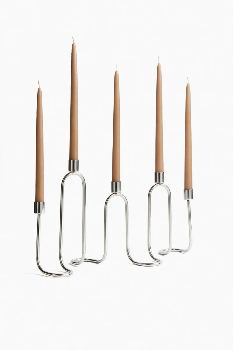 H&M Wavy metal candelabra