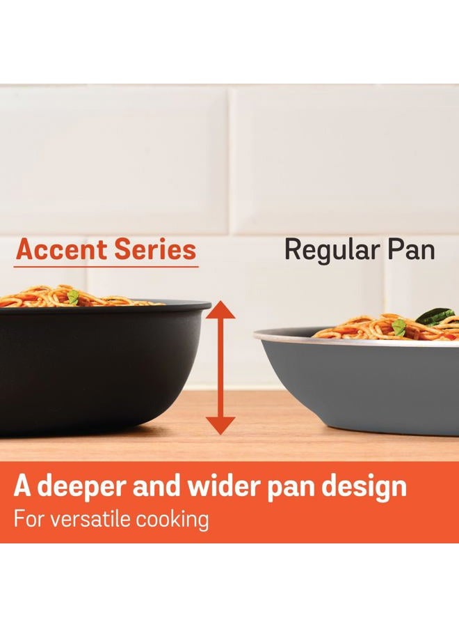 MEYER Accent Series Hard Anodized Nonstick Chef Pan with Helper Handle, 4.5 Quart - Image 3